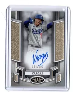 2024 Topps Tier One Break Out Miguel Vargas Autograph #'d 54/199 L.A. Dodgers - Picture 1 of 1