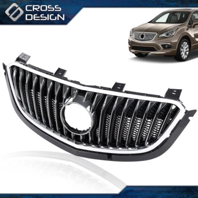 Parrilla de parachoques delantero parrilla de radiador apta para Buick Envision 2015-17 cromo brillante Foto 1 de 4