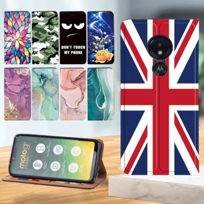 Leather Wallet Cover Phone Case For Motorola Moto E6 Plus /E6 Play/G7/G8 Phone