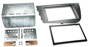 CARAV 11-609 Autoradio Radioblende für SEAT Leon 2005-2009 doppel DIN anthrazit - Bild 1 von 1