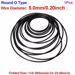 5mm Round O Type Rubber Drive Belt Ring for Video Recorder Turntable Cassette - Picture 1 of 6