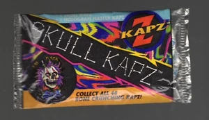 Skull Kapz Pogs Vintage Factory Sealed Pack, 5 Skull Kapz + 1 Holographic Kapz - Picture 1 of 4