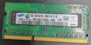 Samsung 2GB DDR3 1333MHz PC3-10600S 2Rx8 SODIMM CL9 204Pin Laptop RAM - Picture 1 of 2