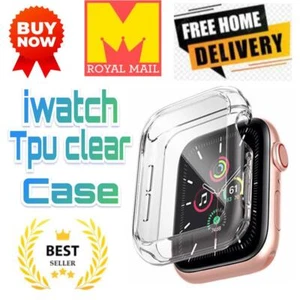 Funda protectora de pantalla de poliuretano termoplástico para Apple Watch Series 1/2/3/7/8 38/42/40/44/45 - Imagen 1 de 4
