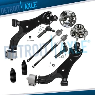 Front Lower Control Arms Wheel Bearing Hubs Kit for 2010 - 2017 Equinox Terrain — 第 1/4 张图片