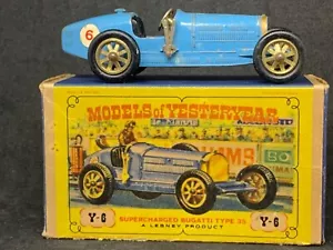 Matchbox Models of Yesteryear Y-6: Supercharged Bugatti Type 35 with Type D2 Box - Picture 1 of 7