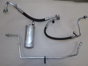 4.0L I6 Jeep Cherokee Air Conditioner AC Compressor Hose Set OEM 1997-2001 - Picture 1 of 6