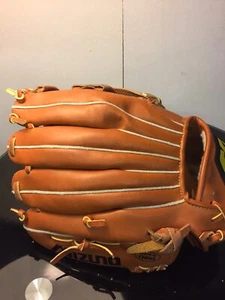 Gebrauchter Kinder Mizuno Vintage Retro Linkshänder Profi Modell Baseball Handschuh - Bild 1 von 12
