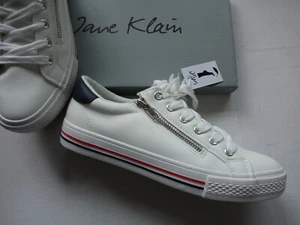 NEU Jane Klain Sneaker Sportschuh weiß mit Reißverschluss+Supersoft Gr.36 - 40
