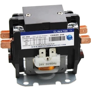 C240A Contactor 2 Pole 40 Amps 24 Coil Voltage - Picture 1 of 4