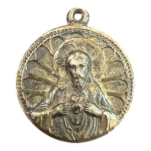 1940s Creed Sterling Silver Catholic Saint Mary Pendant – Vintage Religious - Picture 1 of 5