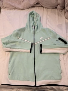 Nike Felpa con Cappuccio Uomo Sportswear Tech Fleece Verde Menta CU4489-379 Taglia 3XL XXXL - Foto 1 di 6