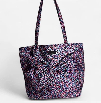 Bolso de Mano Kate Spade Confeti a Propósito Nylon Arco Viaje Preppy Lunares Foto 1 de 4