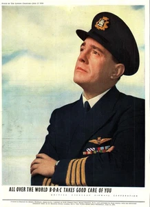 Original 1956 Advert B.O.A.C. Airline 'All Over the World' (2) Vintage Print Ad - Picture 1 of 1