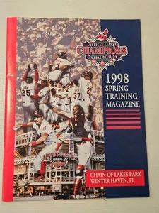 1998 Cleveland Indians spring training magazine - Winter Haven, FL - Picture 1 of 1