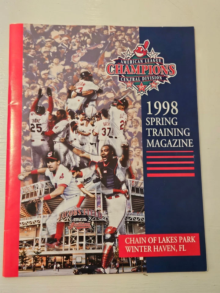 1998 Cleveland Indians spring training magazine - Winter Haven, FL - Image 1 of 1