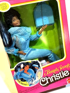 Vintage Beauty Secrets Christie 1979 Mattel No. 1295 Barbie Doll NRFB NIB ๐ต - Picture 1 of 21