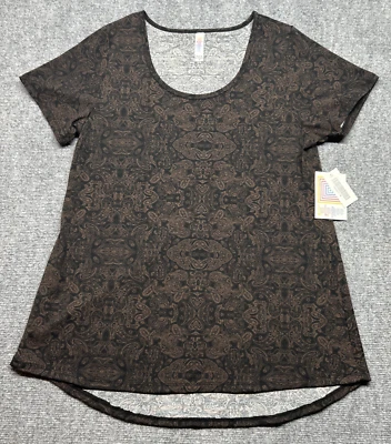 Camiseta Clásica LulaRoe Mujer M Multicolor Paisley Cuello Redondo Manga Corta Nueva Foto 1 de 4