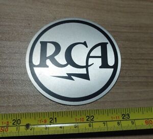 Vintage RCA Advertising Thin Metal Emblem Sign