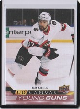 2022-23 Series 1 UD Canvas Young Guns #C111 Mark Kastelic - Ottawa Senators