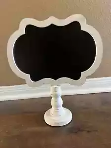 Hobby Lobby White Washed Table Top Chalk Board Sign - Picture 1 of 2