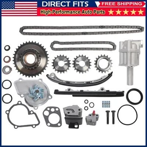 Kit de cadena de distribución y bomba de agua y aceite para 98-04 Nissan Frontier Xterra 2,4 L KA24DE - Imagen 1 de 9