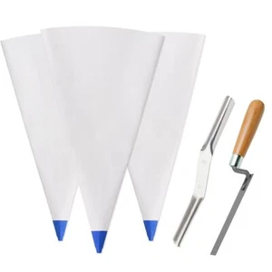 Paquete de 3 bolsas de mortero de mampostería para lechada de azulejos de 12" por 24" de alta resistencia resistente a los desgarros punctu - Imagen 1 de 3