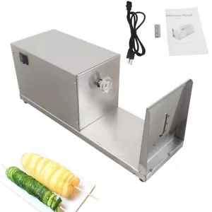 110V Automatic Stretch Potato Slicer Potato Twister Potato Tower Machine - Picture 1 of 24