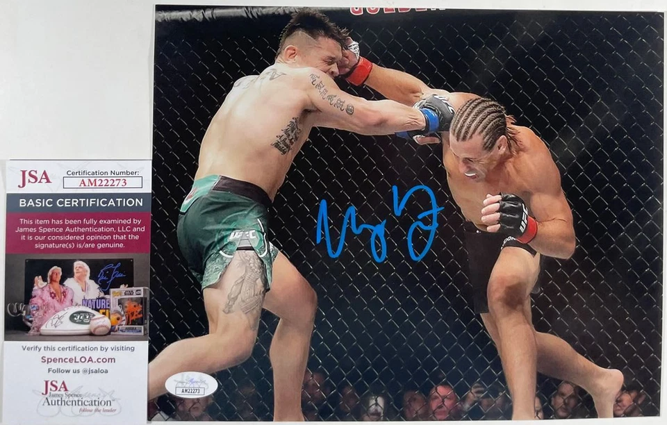 UFC Урия Фабер подпись 8 x 10 фото B автограф MMA боец JSA сертификат подлинности - Изображение 1 из 1