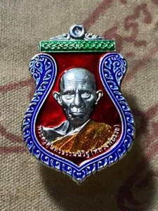 Amuleto tailandés phra moneda lp roy wat tako colgante . - Imagen 1 de 2