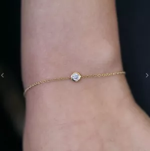 Bracciali Donna Diamanti Acciaio Titanio Oro - Foto 1 di 3