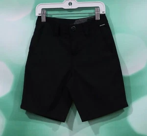 Volcom Boys Size 22 (8 Slim) Surf & Turf Quick Dry 4 Way Stretch Black Shorts - Picture 1 of 4