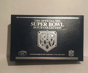 Official Super Bowl Jersey Patch Collection XXV 25th Anniversary Binder Football - Picture 1 of 12
