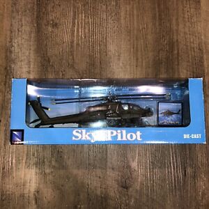 New-Ray Sky Pilot Bell AH-64 Apache 1/55 Scale Die-Cast Helicopter Toy New