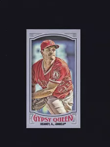2016 Topps Gypsy Queen #245 ANDREW HEANEY Los Angeles Angels /250 MINI VIOLA - Foto 1 di 3
