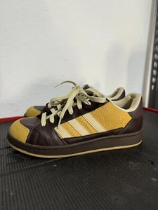 2007 ADIDAS Originals Super Skate ST Espresso Size 9 Brown Yellow Cream Clean!π₯ - Picture 1 of 10
