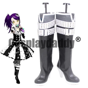 PriPara Shion Todo Todo Eternal Blanco y Negro Juegos con disfraces Zapatos Botas de Tacón X002 - Imagen 1 de 5