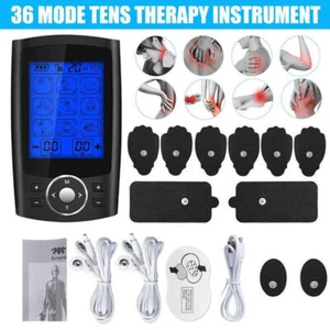 TENS EMS Machine Muscle Stimulator with Pads Electronic Massager Pain Relief AU - Picture 1 of 12