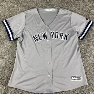 New York Yankees Jersey Youth Extra Large Gray Baseball Majestic Cool Base Blank - Picture 1 of 10