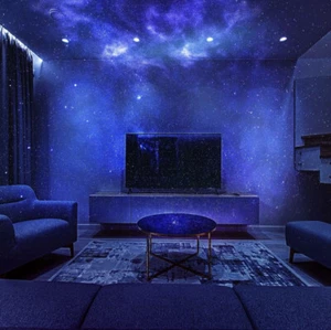 Lasergalaxie Sternenhimmel Projektor rotierendes Wasser winkendes Nachtlicht LED bunt - Bild 1 von 41