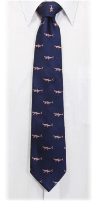 COLORATA / Corbata Gran Tiburón Blanco Patrón Fino / De Japón Foto 1 de 4