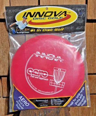 Innova DX Aero Putt & Approach Golf Disc Red w/white Foil New In  Package 1996 - Image 1 of 3