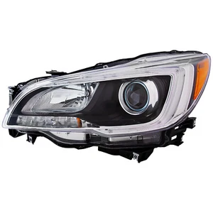 Headlight Black Housing CAPA Left Driver Fits 15-17 Subaru Legacy/Outback - Picture 1 of 5