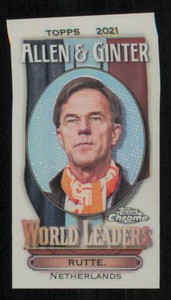 2021 Topps Allen and Ginter Chrome Mini World Leaders #MWL21 Mark Rutte