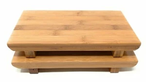 TJ Global 2er Set Sashimi Sushi Bambus Servier Geta Teller - Japanischer Stil... - Bild 1 von 9