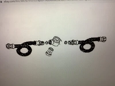 Kit de camiseta y manguera American Standard 033758-0050A (F) para grifo de baño Foto 1 de 2