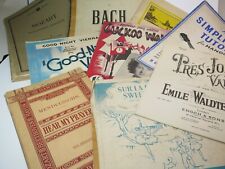 Ancien & Vintage Feuille Musique & Apprentissage Piano Ukulélé Violon Énorme