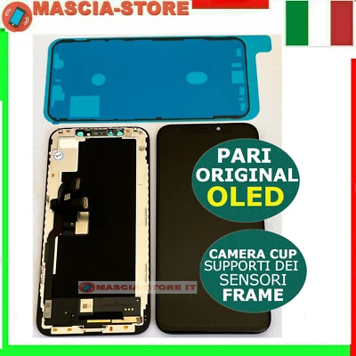 IPHONE XS DISPLAY PARI ORIGINALE OLED 3D TOUCH SCREEN VETRO SCHERMO LCD APPLE
