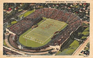 Postal de 1959 University of Tulsa Skelly Stadium Airplane View Tulsa, bien de colección - Imagen 1 de 2
