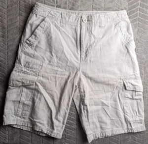 Pantalones Cortos Carga No Fear Gris Para Hombre Talla 34 Logo Bordado Patinador RARO De Colección - Imagen 1 de 4